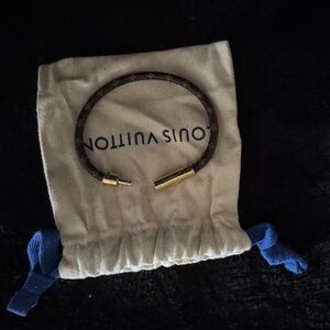 Louis Vuitton brown gold bracelet